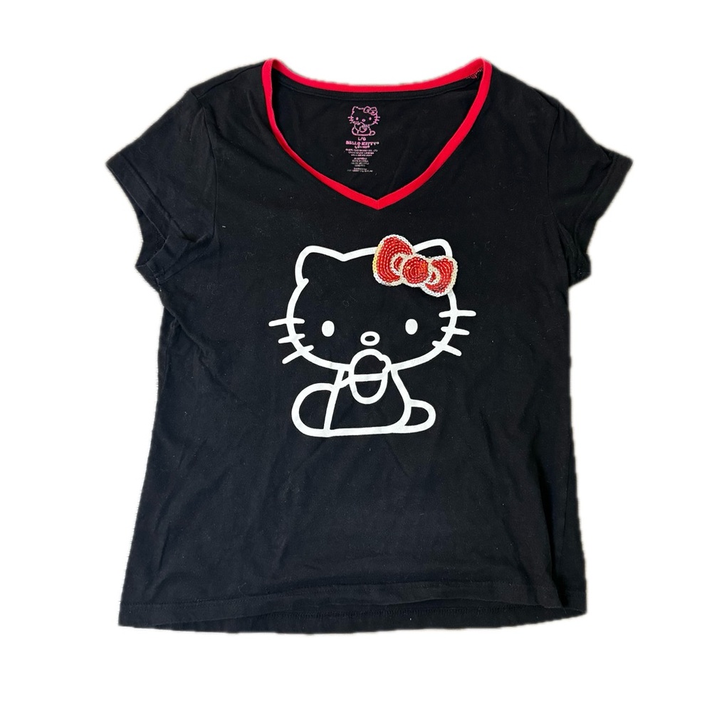 Hello Kitty black and red 2012 tee top